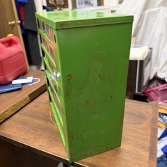 Vintage RAACO Corp Green Metal Storage Cabinet 25 Drawer Made In Denmark EMPTY!