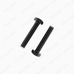 M9 Black 12.9 Steel Hexagon Head Bolts Screws DIN933 Pitch 1.0 / 1.25 / 1.5
