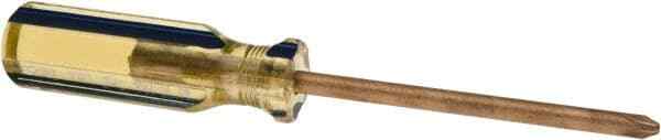 Ampco S-1099 Philips Screwdriver: #2 4″ Long Round Shank, Plastic Handle