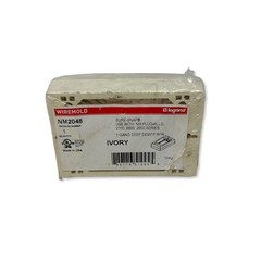 Wiremold NM2048 Sure-Snap 1-Gang Deep Device Box, Ivory – New / Sealed (LOT 2)