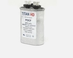Packard Titan HD 5 MFD POCF5A 440/370 VAC Motor Run Capacitor Oval