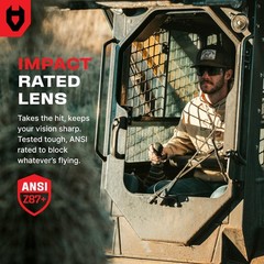 Tinted Safety Glasses For Men and Women with Premium Anti-Fog & Anti-Scratch