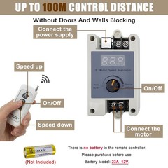 DIY Design 24V Reciprocating Swing Motor 20-120 Degrees Adjust Speed 90/120rpm