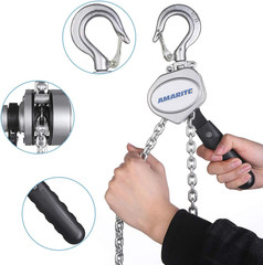 Mini Lever Chain Hoist 1/2 Ton，Small Come along 1100 Lbs 5Ft Lift ，Weighs Just 5