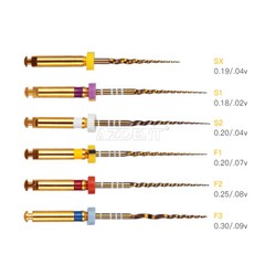 10Box AZDENT Dental Endodontic Gold Taper NITI Rotary Files Engine Use 25mm