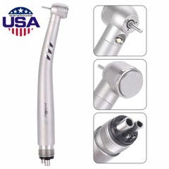 AZDENT Dental Fiber Optic LED E-generator High Speed Handpiece Turbine 4/2 Hole