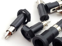 Lot of 4 Littelfuse H345621 Panel Mount Enclosed Fuse Holders For 5x20mm Fuses
