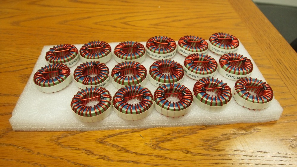 Cooper Bussmann Inductor Power Toroid 50uH 100KHz Powdered 13.9A CTX50-10-52LP