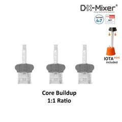 48pcs dental mixing tips temporary cement core build up 5ml cartridge DX-Mixer®