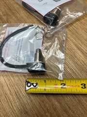 (Qty.2) CARLING P267T-1D-RND MTL Miniature Push Buttn Switch Nickel SPST Extende