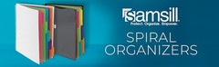 Spiral Folder Organizer – 5 Dividers & 10 Pockets with Zipper Pouch, Multi