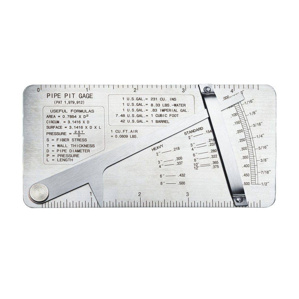 HFS(R) Pipe Pit Welding Gauge Inspection 0 to 1/2″ in 1/64″ & .020 Increments
