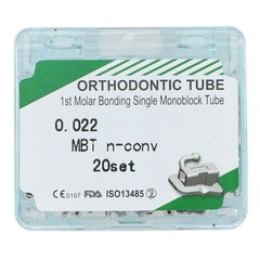 20Set Dental orthodontic Buccal Tube 1st Molar 6# Single Tube Monoblock MBT 022