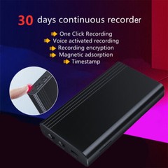 500 hrs Magnetic Digital Voice Activated Recorder Hidden Audio Recording Device
