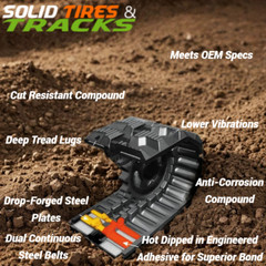 400×72.5×74 Track for Kubota 501, 502/Volvo 55,58/Bobcat E45, 341, 337, & more