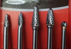 Aluminum Cutting Bits Carbide Burr Set 10 Pieces With 3mm1/8inch For Die Grinder