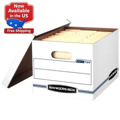 (2pack )Bankers Box Basic Duty Letter/Legal File Storage Box with Lids, 10 Pack