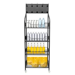 4 Tier Retail Snack Candy Display Rack Stand Basket Holder Display Organizer