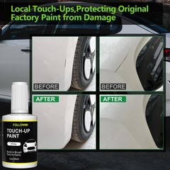 White Touch Up Paint for Cars, Car Paint Scratch Repair,Built-in Brush Auto P…