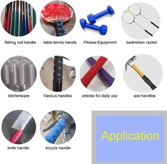 Fish Scale Pattern Heat Shrink Sleeve Wrap Fishing Rod Hanle Cork Grip Non Red