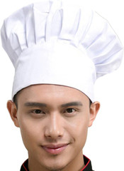 Chef Hat Adult Kids Elastic Back Kitchen Cooking Baker Cap for Men Women Unisex