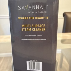 Steam Cleaner Multi Surface 9 Attachments Sealed By Savannah Brand New
