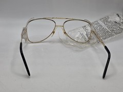 VINTAGE 1990s CREWS-ENGINEER Z87 SAFETY GLASSES SIDE SHIELDS GOLD FRAMES