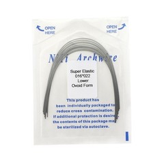 100pc Orthodontic Arch Wire Niti Stainless Steel Round Rectangular Ovoid Natural