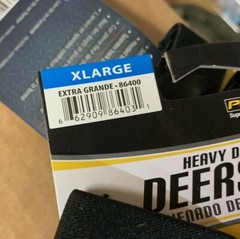 TWO PAIR of Heavy Duty Grain Deerskin / Spandex Back Gloves – 86400 X-Large