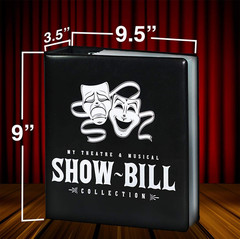 Playbill Binder with Sleeves, 25 Sheet Protectors, Broadway and Theatre Show-Bil