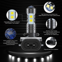 Ultra LED Headlight Bulbs (Pair) for Bobcat 5600 5610 Work Machines 6000K