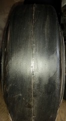 16x5x10-1/2 tires Super Solid forklift press-on smooth tire USA Made 16510