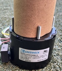 Greenheck Motor S33G182BB-18 CPN 315037 HVAC Fan Motor 115V 60Hz 625RPM CWSE