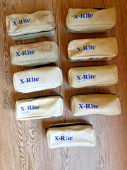 Lot of 8 XRITE 400 SERIES DENSITOMETERS + 918 COLORIMETER + SPARES For PARTS N/W