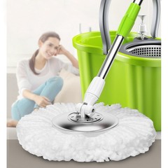 3 Pack Mop Head Replacement Spin 3 Count (Pack of 1), White-3