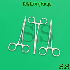6 Kelly Hemostat Forceps 5.50″ Straight Surgical Dental Instruments