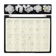 Orthodontic Bracket Ceramic Metal Slot Aesthetic Braces Roth 018 022 3M Clarity