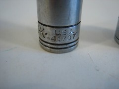 3 S-K Wayne 1/4 Inch Drive Six Point Sockets 11mm 1/2 And 7/16