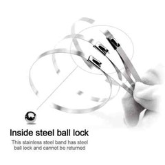 Metal Zip Ties 304 Stainless Steel Heavy Duty Cable 198-400lb 8″ 12″ 18 24″ 36″