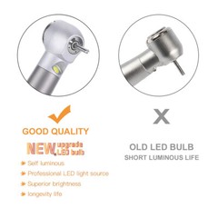 LED High Speed 4 Spray E-generator Handpiece Ceramic Push Button Stainless Body