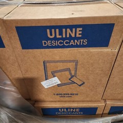 Uline Tyvek Bag Clay Desiccants – Unit Size 1⁄3, 5 Gallon Pail S-5164 700/pail