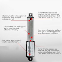 Micro Linear Actuator 12V 1.2″ 2″ 3″ 4″ Fast Speed 1.4lbs – 42.2lbs w/ Remote