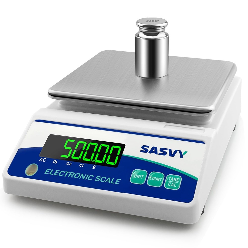 High Precision 5000g Digital Scale – Lab, Jewelry, Kitchen Balance w/ Calibratio