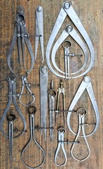 Vintage Calipers and Dividers Lot (16 Total)