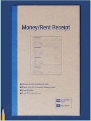 200 SETS Cash Rent Receipt Book 2Part Numbered Duplicate Carbonless Money Record