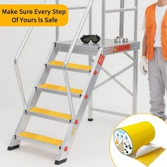 Anti Slip Tape 6″ x 30FT, Dark Yellow Heavy Duty Waterproof Non-Slip Safety T…