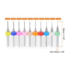 Dental PCB Drill Bit Set Tungsten Carbide Steel Twist Micro CNC Engraving Burs