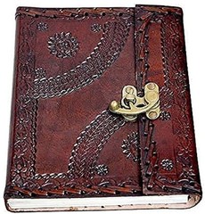 Handmade Genuine Leather Journal Diary Notebook8x6 & 5×7–200Pages B1G1 Combo Set