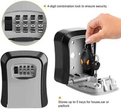 1 ~ 10X Key Lock Box Outside-Combination Lockbo House Key-Portable Wall Mounted