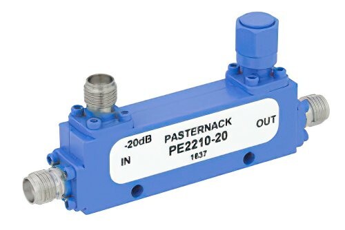 Pasternack PE2210-20, Directional Coupler, 20dB, SMA Female, 2-8 GHz, New